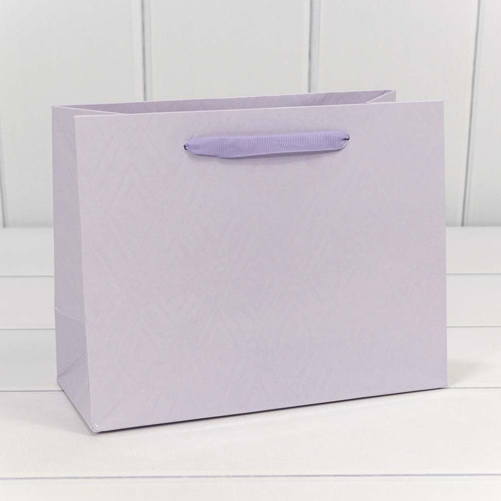 Пакет подарочный 23х18х10см Премиум "Элегант" (Сиреневый)