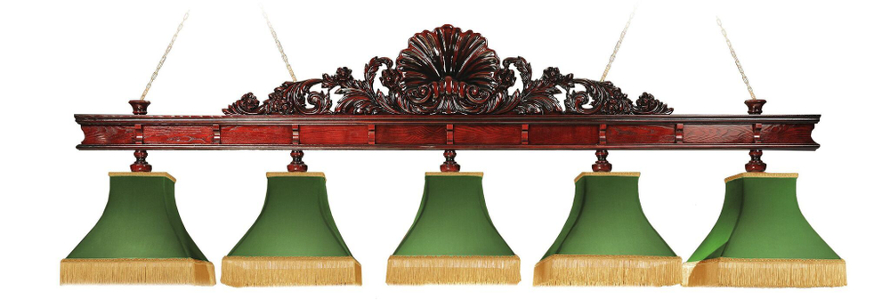 Лампа "Неаполь" 5 плафонов - ясень / клён