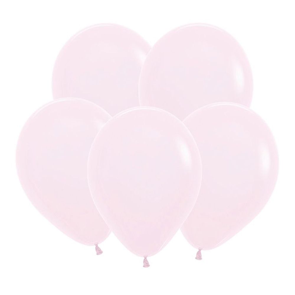 S 18&quot; Матовый Пастель Нежно-розовый / Pink / 5 шт.