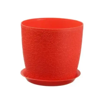 Кашпо ВЕРОНА D180мм 3л с подставкой Красный 0,161,18х0,18м (комплект 16 шт)