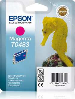 Epson Seahorse T0483 Подлинный Пурпурный 1 шт C13T04834010