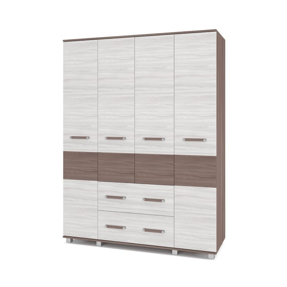 Шкаф четырехстворчатый "Виора" В43, ЛДСП, MODERN