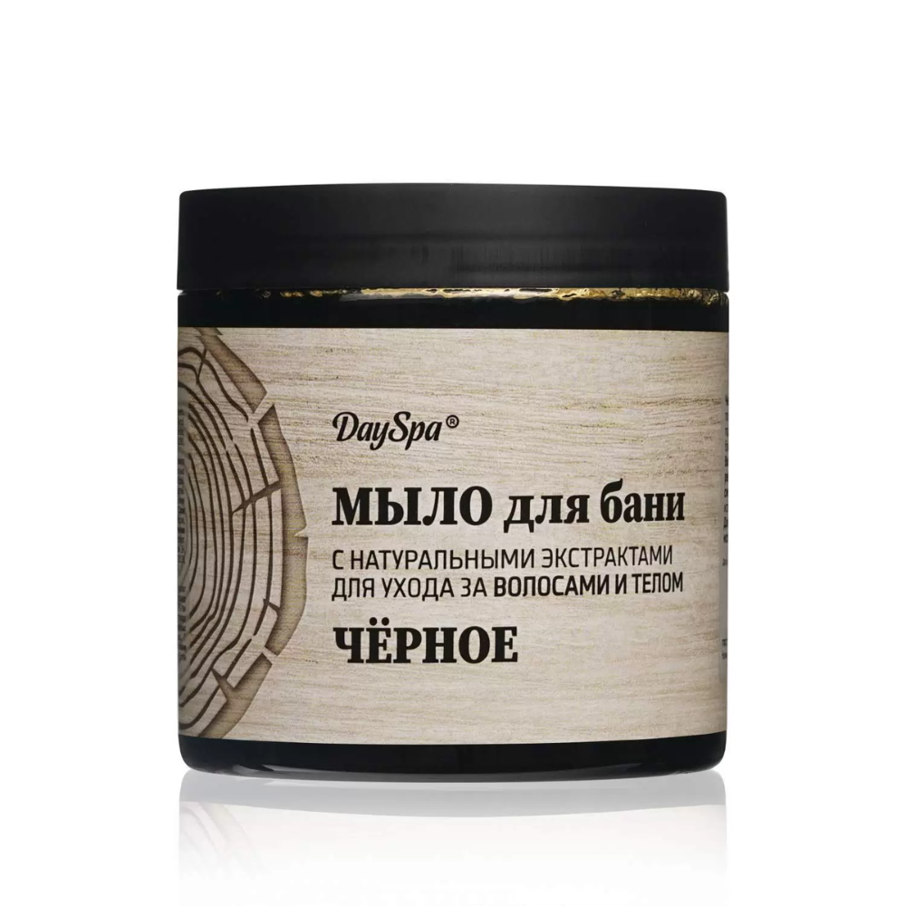 Мыло для бани Day Spa черное 500 мл