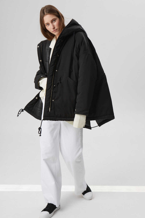 Капор вязаный, речной жемчуг