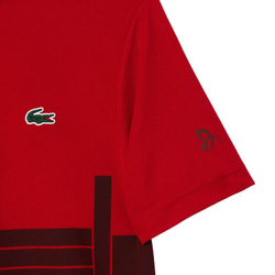 Мужское теннисное поло Lacoste Tennis x Novak Djokovic Fan Version - красный