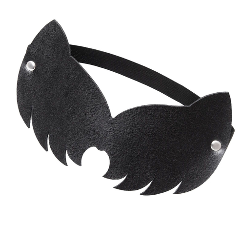 Кожаная маска с ушками кошки Pecado, закрытая, черная