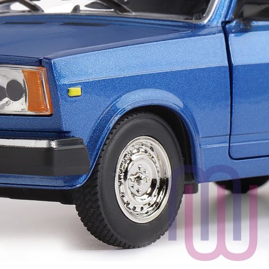 Модель машины ТМ АВТОПАНОРАМА 1/24 ВАЗ 2107, синий (свет, звук) JB1200158