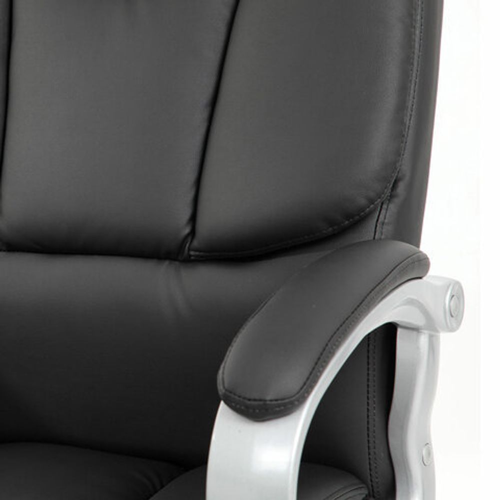 Кресло офисное BRABIX PREMIUM Blocks HD-008, НАГРУЗКА до 200 кг, экокожа, черное, 531944