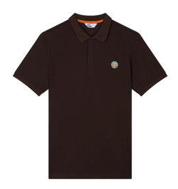 Теннисное поло Roland Garros Basic Islande - chocolate
