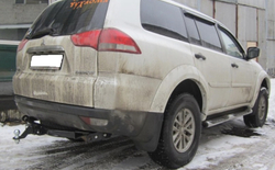 Фаркоп с элект. Smart, на Mitsubishi Pajero Sport FA 1005-E (с 2008 по 2016 г.в.с 2016 по 2021 г.в.) (паспорт и сертификат в комплекте) Бизон