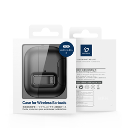 Усиленный чехол черного цвета с замком и подставкой для наушников AirPods Pro 3, серия PECQ Series от Dux Ducis