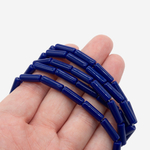 Лазурит (имитация), трубочки, 4,5*13,5мм