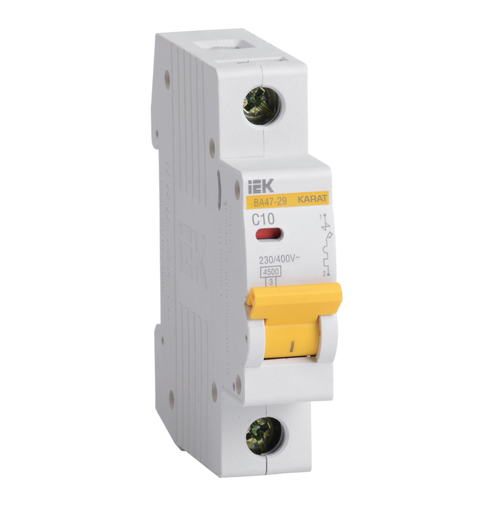 Выключатель автоматический модульный 1п C 10А 4.5кА ВА47-29