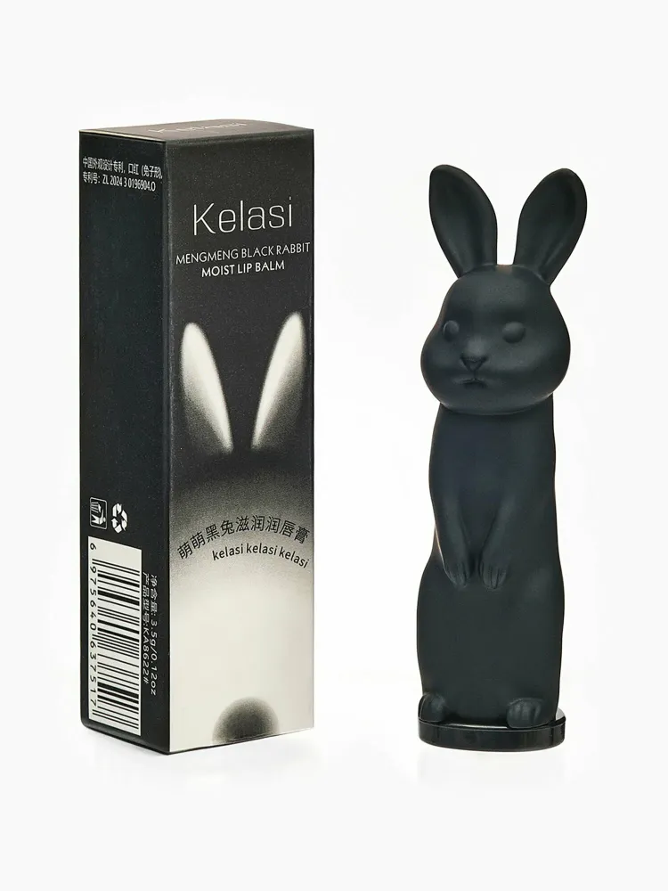 Бальзам для губ KELASI в виде зайчика черный