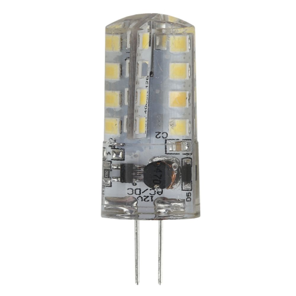 Лампочка светодиодная ЭРА STD LED JC-3W-12V-840-G4 G4 3Вт капсула нейтральный белый свет | Лампы cветодиодные Капсульные (G4, G9)