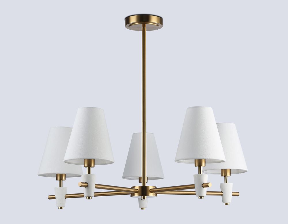 Ambrella Люстра на штанге с абажурами и мрамором Ceramo Classic LH75044