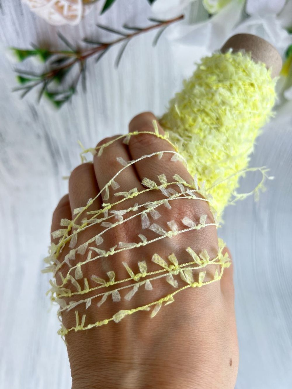 пряжа для вязания травка пушистая реснички