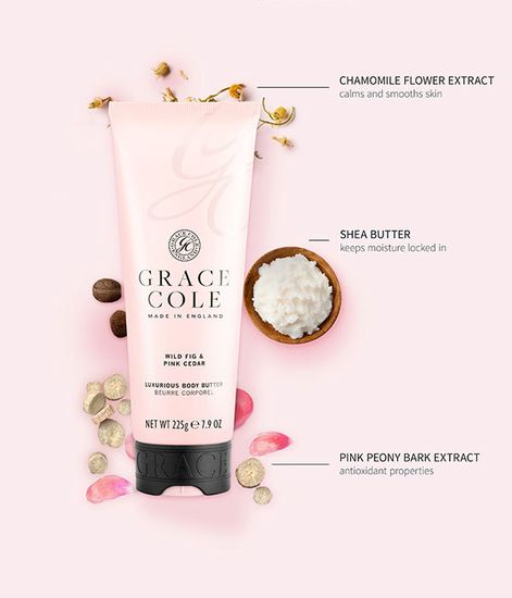 Дикий инжир и розовый кедр масло для тела, Grace Cole