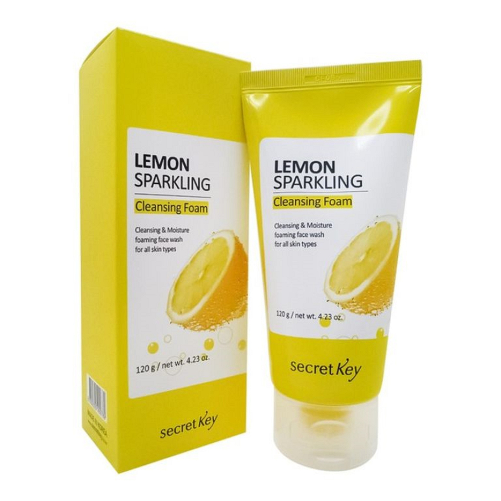 Secret Key Lemon Sparkling Cleansing Foam шипучая пенка для умывания с экстрактом лимона