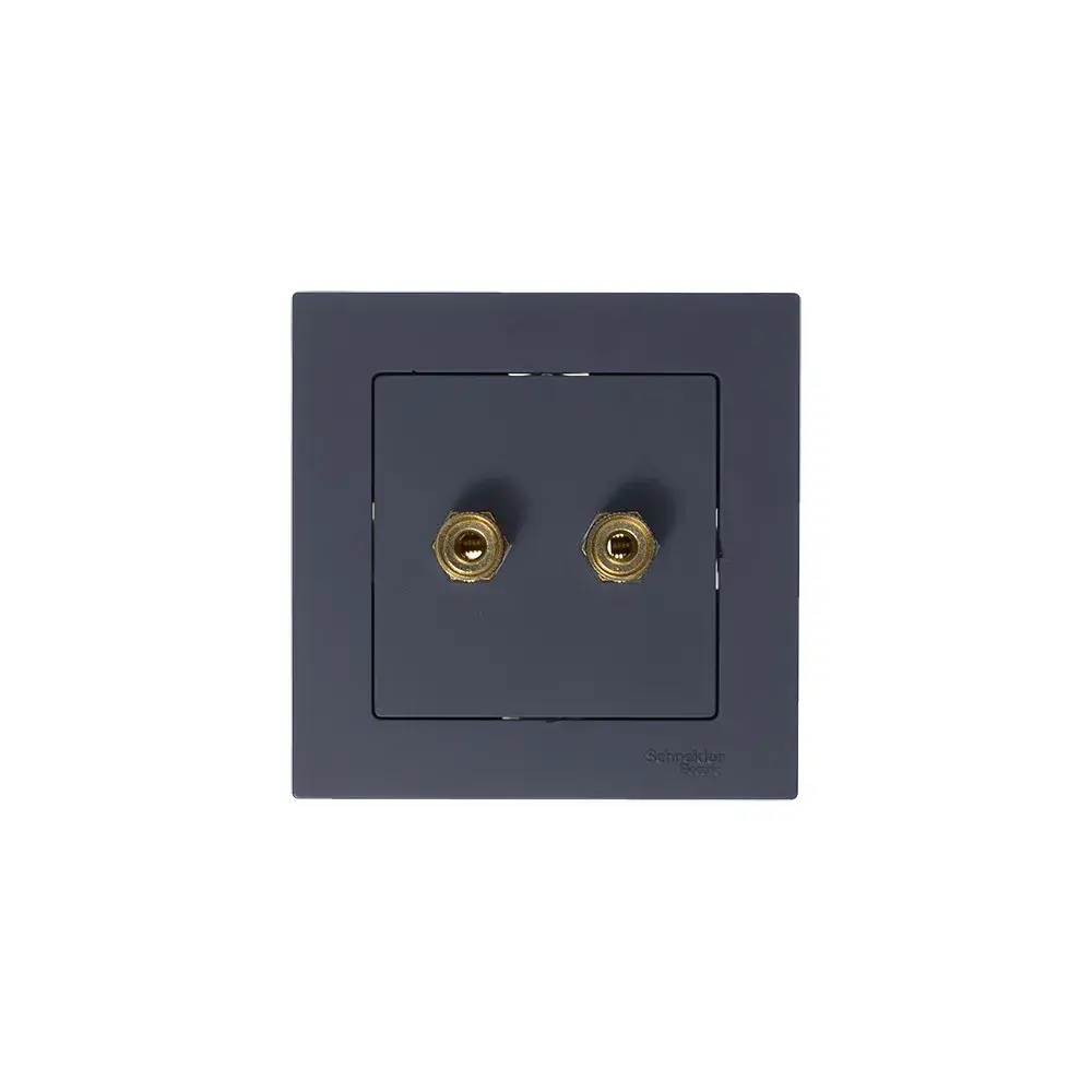 ATLASDESIGN АУДИОРОЗЕТКА двойная, ГРИФЕЛЬ