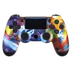 Джойстик беспроводной DualShock №26 для PlayStation 4 с рисунком Molten bright print (Разноцветный)