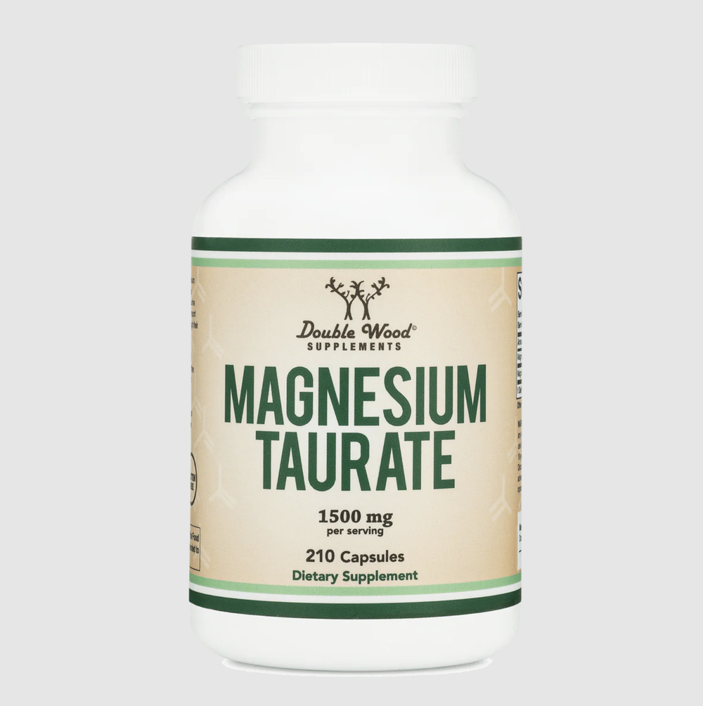 Double Wood Supplements - Magnesium Taurate - 210 x 500 mg capsules