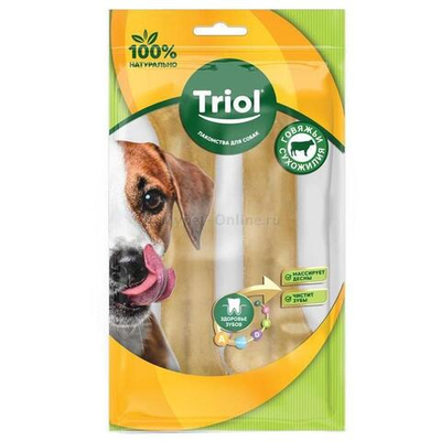 Косточки жевательные, 16см (уп.2шт.), серия DENTAL, Triol