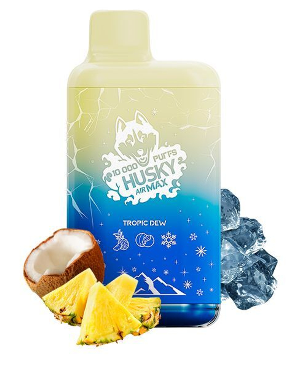 Husky Airmax Tropic dew - кокос-ананас-лёд 10000 купить в Москве с доставкой по России