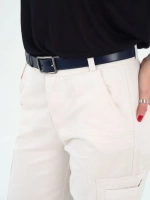 Ремень кожаный, широкий пояс для джинс и брюк