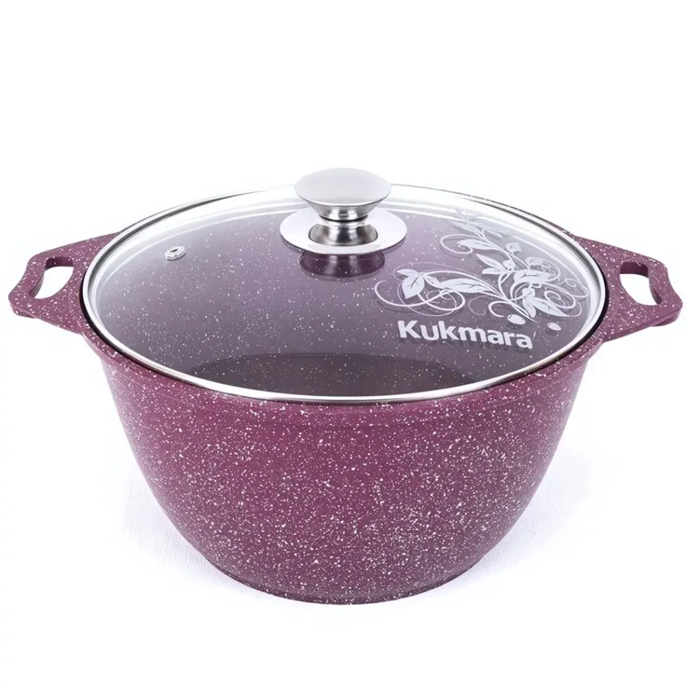 Кастрюля-жаровня 4л «Trendy style» (mystery) со стеклянной крышкой КМ-ж41tsm