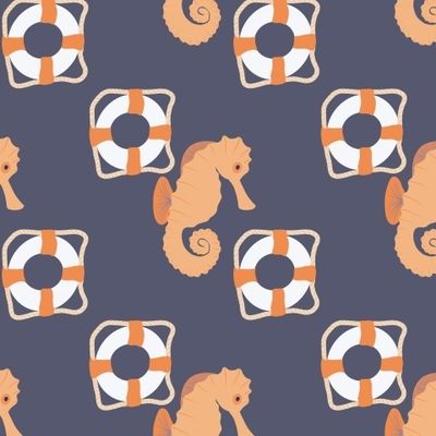 Морской конек и спасательный круг