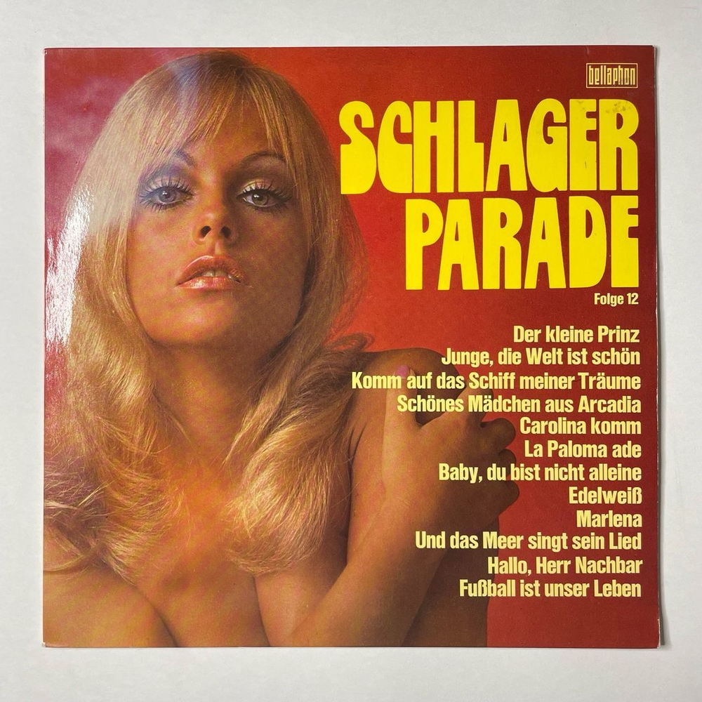 Винтажная виниловая пластинка LP Сборник Эстрады Schlager Parade Folge 12 (Germany 1973)