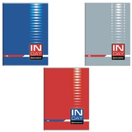 Тетрадь 96л, А4, клетка, Brauberg Индей, мелованный картон