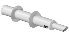 Труба с наконечником «Антилёд» косой стальной 1м, 60/100, KRATS, TL-1KS