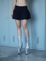 KIKO. Ботильоны четверки. PU. Открытые - SHDB-015-4-PU-sil-sale39_695