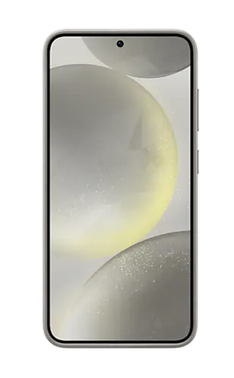 Чехол из веганской кожи для Galaxy S24 + (Серо коричневый)