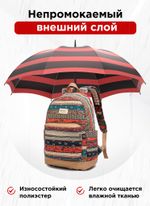 Рюкзак с отделением для ноутбука до 15,6" и USB-портом для зарядки (Бохо)