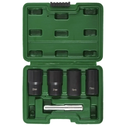 Набор головок-экстракторов для поврежденных болтов/гаек 5пр. 1/2''(17,19,21,22мм), в кейсе RockForce##Rock FORCE RF-906U2