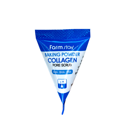Farm Stay Baking Powder Collagen Pore Scrub скраб для лица в пирамидках с коллагеном
