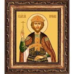 Ярополк (Петр) Владимиро-Волынский Благоверный князь. Икона на холсте