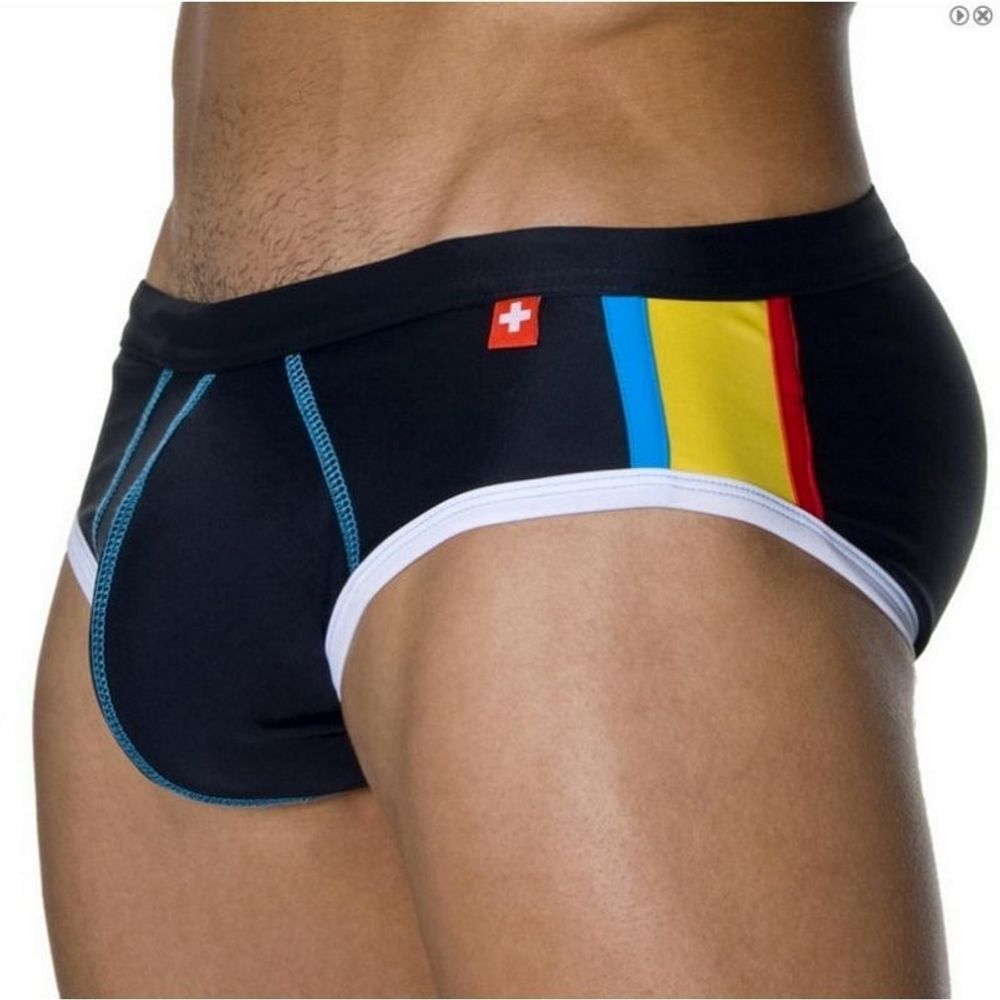 Мужские плавки брифы черные Andrew Christian Swim Brief