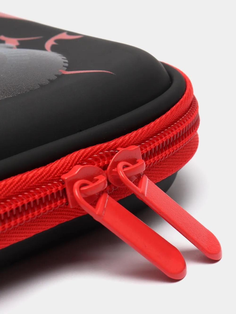 Пенал Машина школьный в школу для мальчиков с 3д рисунком на молнии,  черный