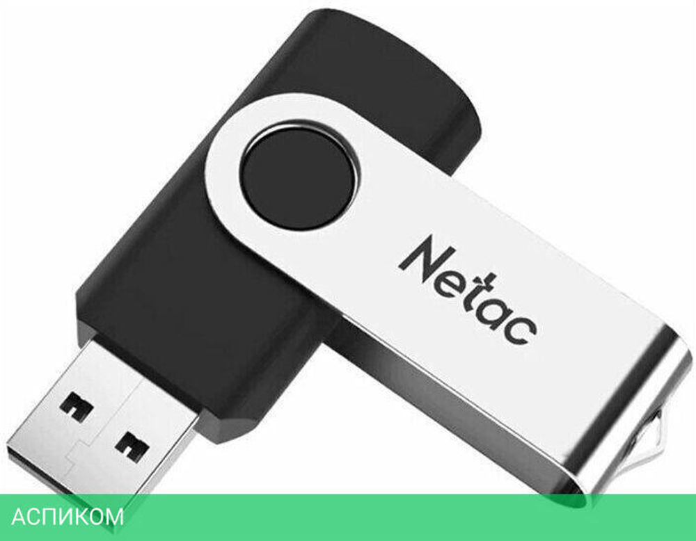 USB Flash-накопитель Netac NT03U505N-016G-30BK Black/Silver