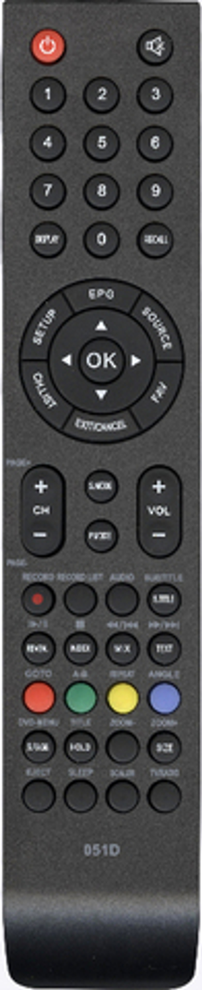 Пульт для Shivaki 051D black