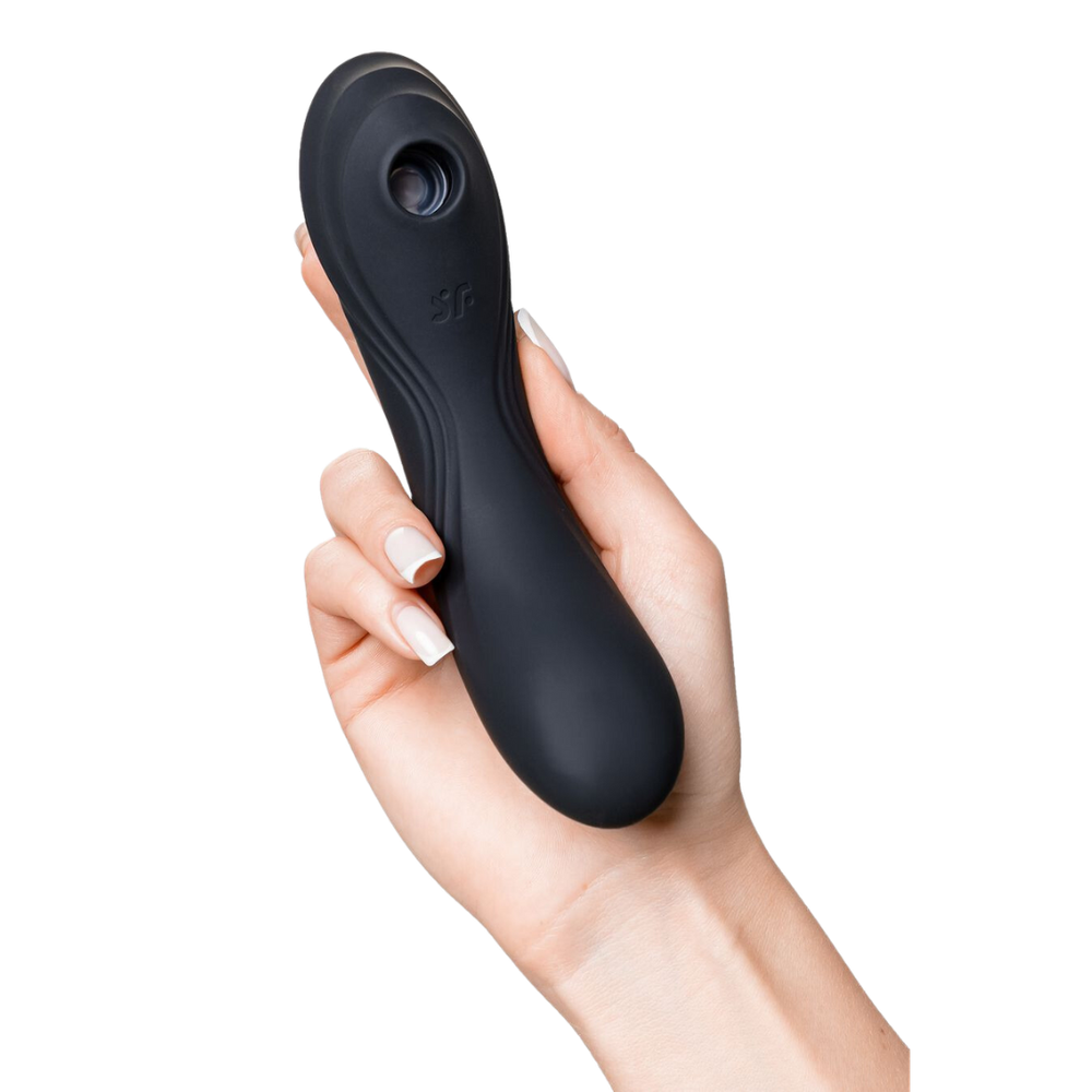 Двусторонний стимулятор Satisfyer Curvy Trinity 4 (вакуумный стимулятор и вибратор)