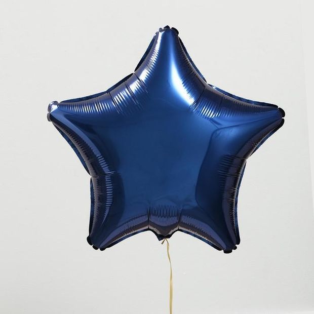 F Шар звезда (18'' / 46 см) Темно-синий Navy нави (БГ-15)