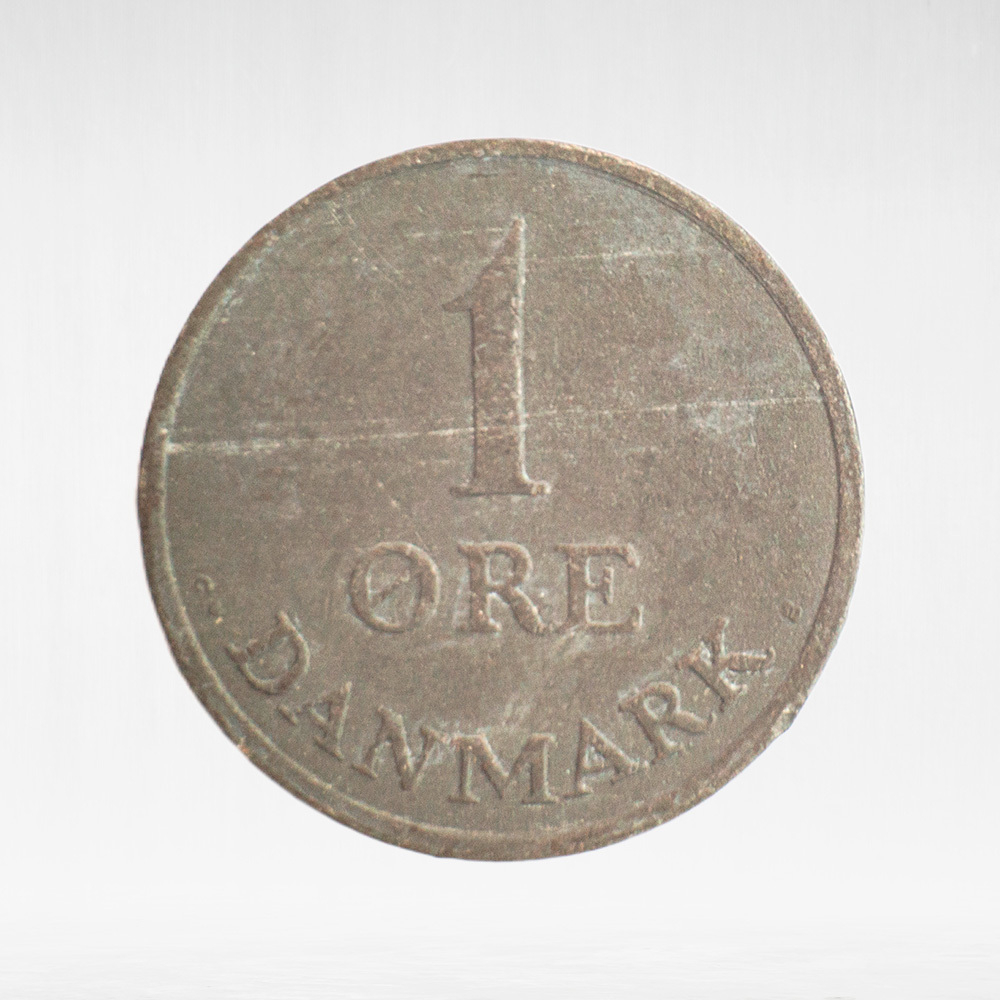 Denmark, 1 Øre - Frederik IX, 1960, F