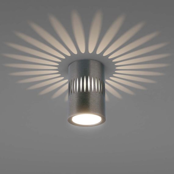 Потолочный светодиодный светильник Elektrostandard DLS026 7W 4200К графит a053601