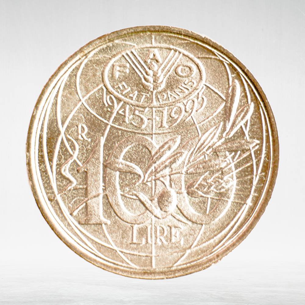 Italy 100 Lire 1995 R "FAO 50th Anniversary", UNC