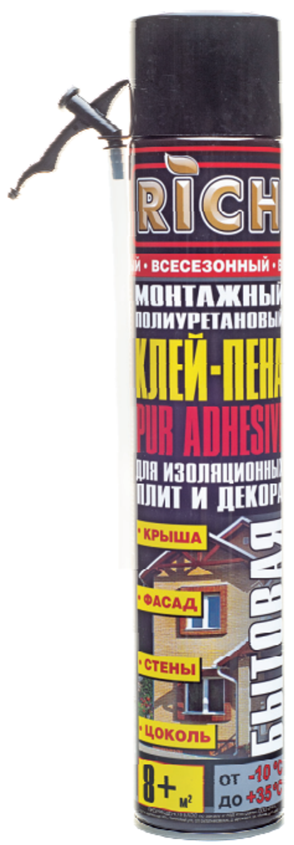 РИЧ клей пена трубка 800гр(ящ.12шт)